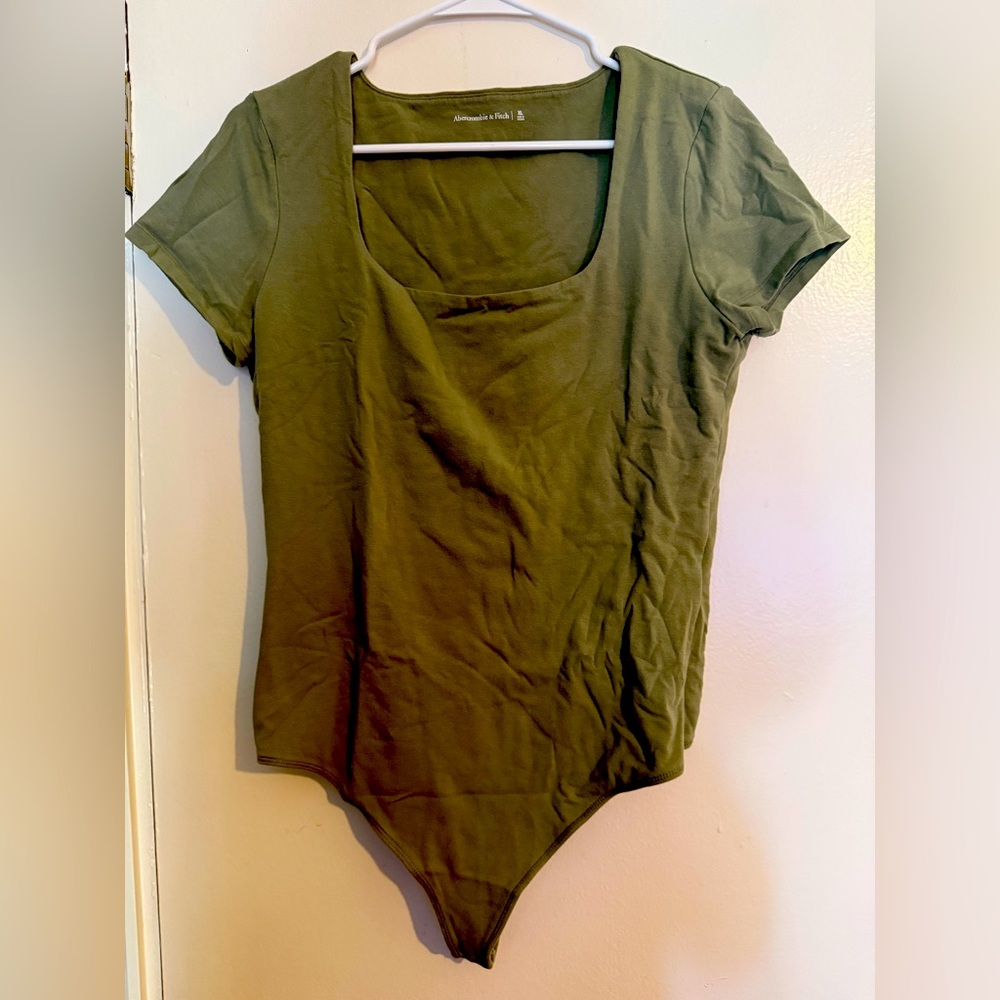 Abercrombie & Fitch short sleeve cotton blend bodysuit XL